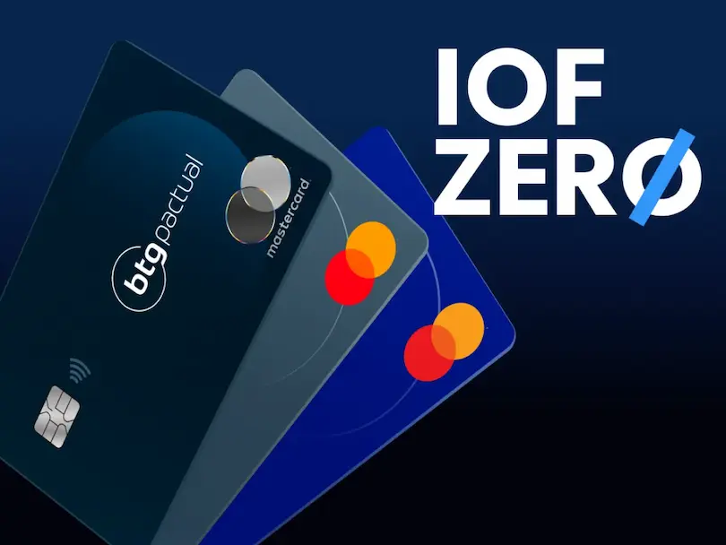 btg pactual cartões PJ master sem IOF.